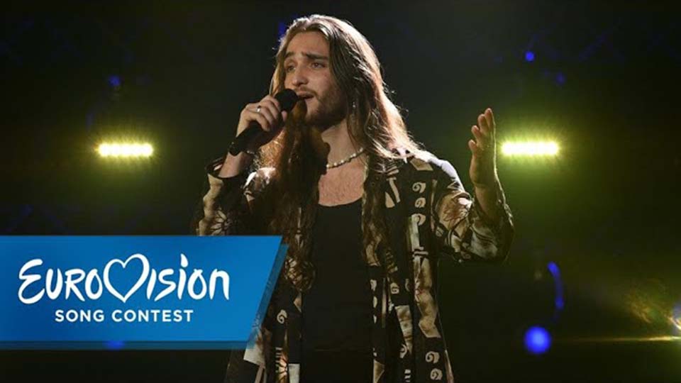 Luca M. Wefes in der TV-Show "Ich will zum ESC!" des NDR